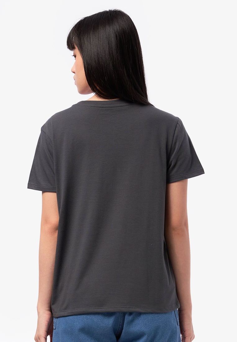 Graphic Short Sleeve T-Shirt Dark Grey
