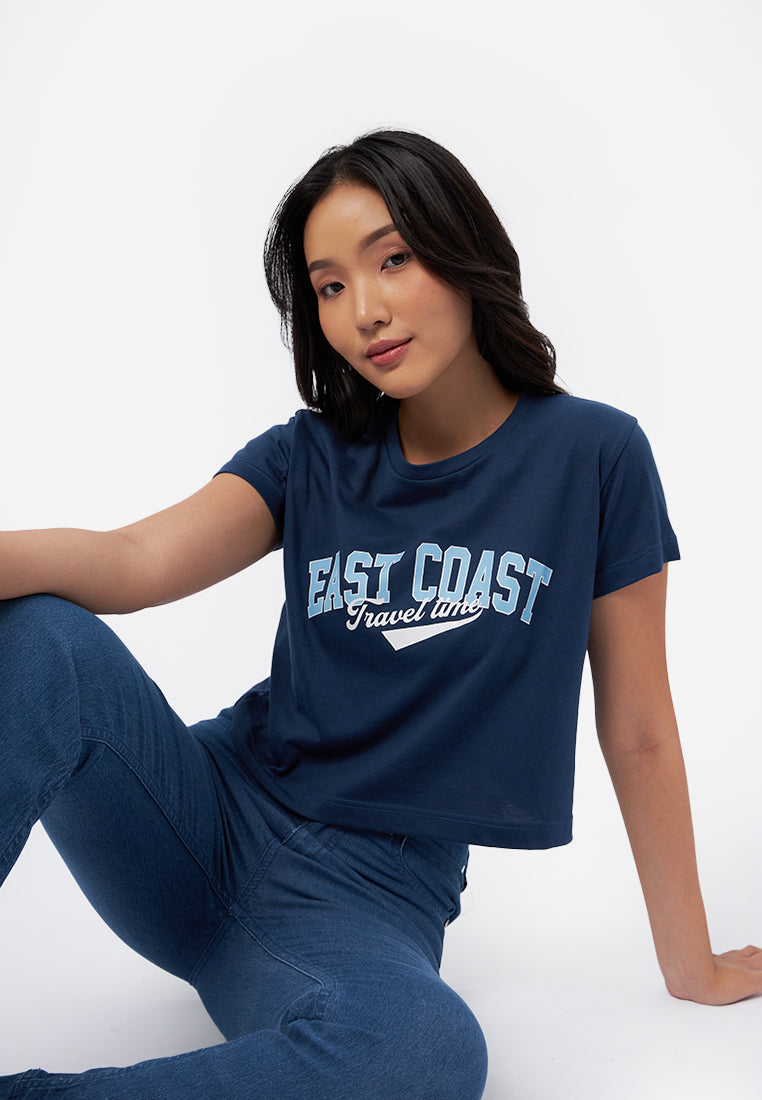 Short Sleeve Graphic Crop T-Shirt