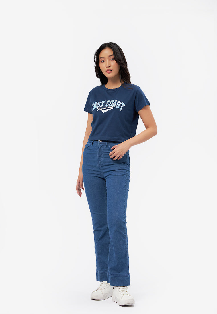 Short Sleeve Graphic Crop T-Shirt