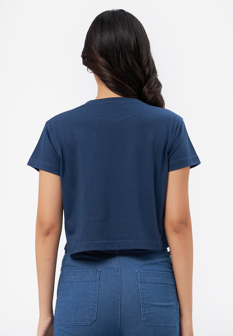 Short Sleeve Graphic Crop T-Shirt