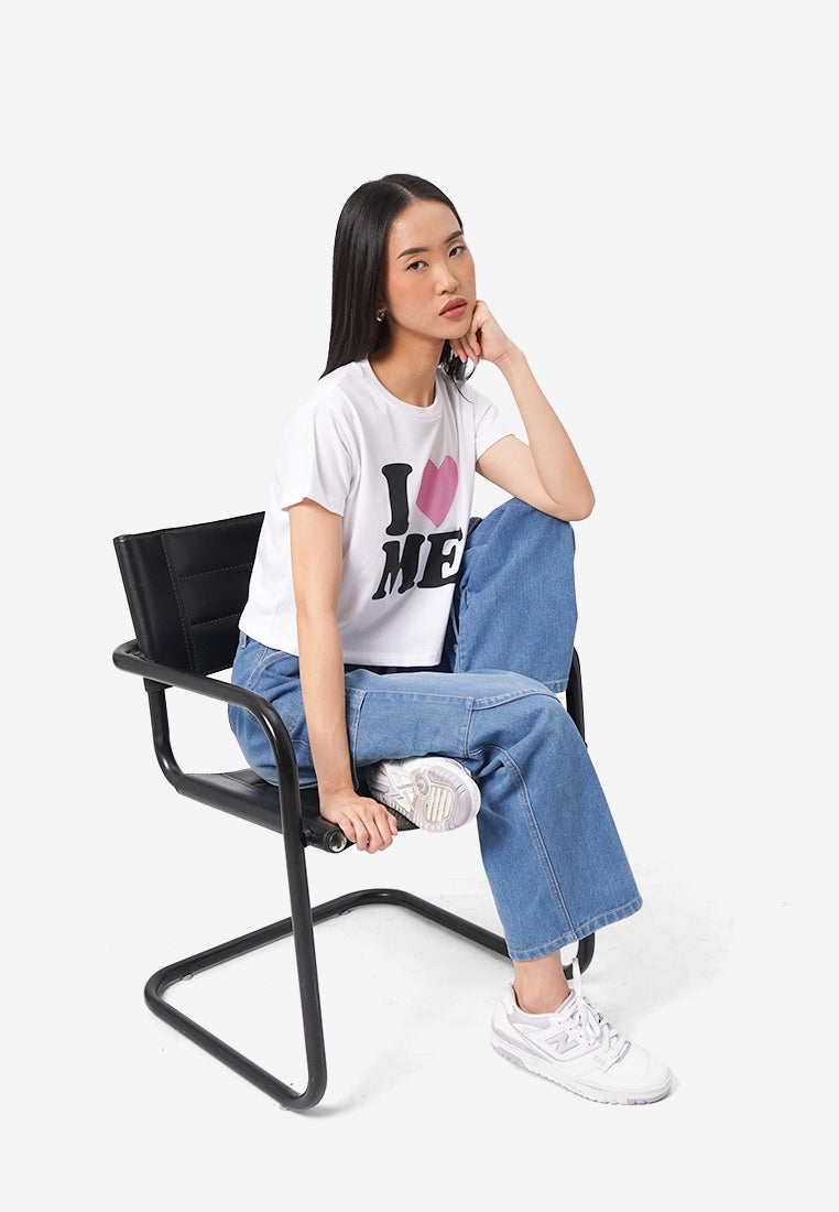 Short Sleeve Graphic Crop T-Shirt
