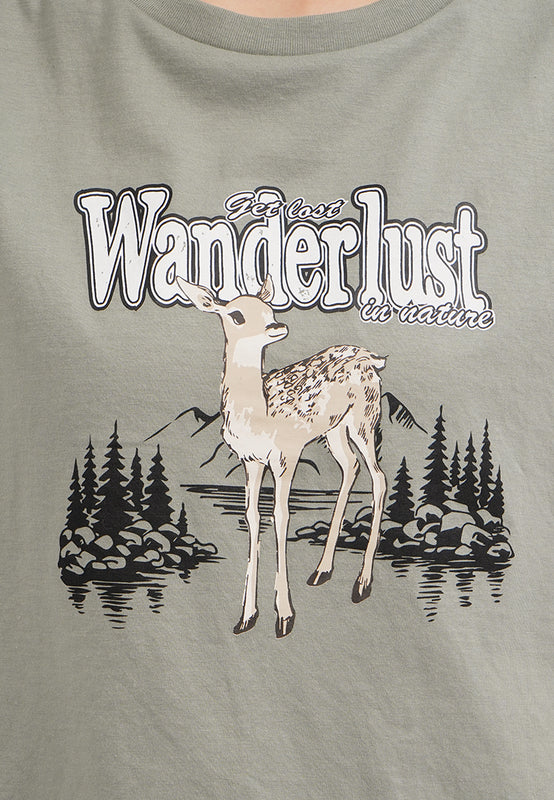 Short Sleeve Graphic Crop T-Shirt