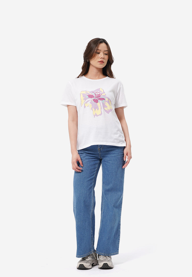 Short Sleeve Graphic T-Shirt Off White