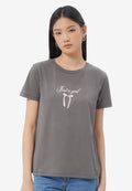 Short Sleeve Graphic T-Shirt Dark Grey