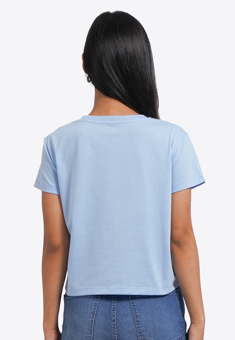 Short Sleeve Graphic Crop T-Shirt