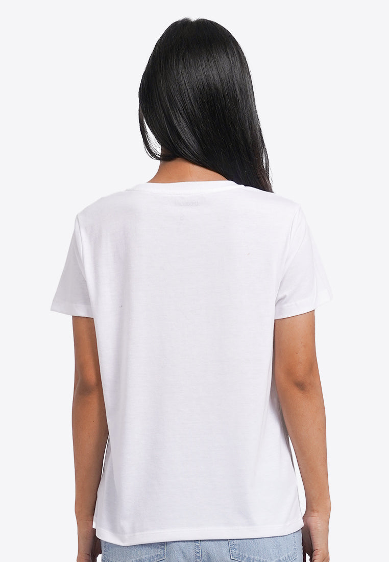 Round Neck Short Sleeve Graphic T-Shirt