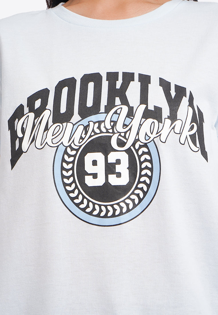 Round Neck Short Sleeve Graphic T-Shirt