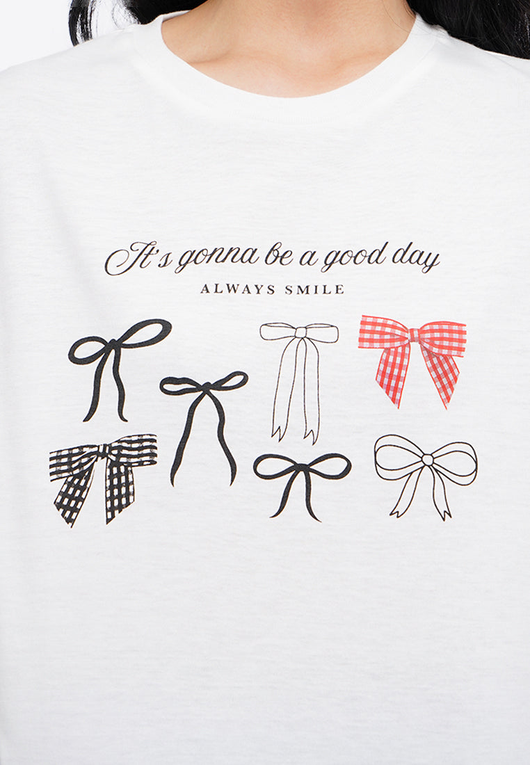 Short Sleeve Graphic Crop T-Shirt