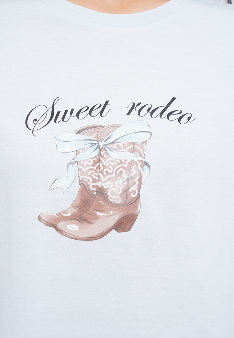 Short Sleeve Graphic Crop T-Shirt
