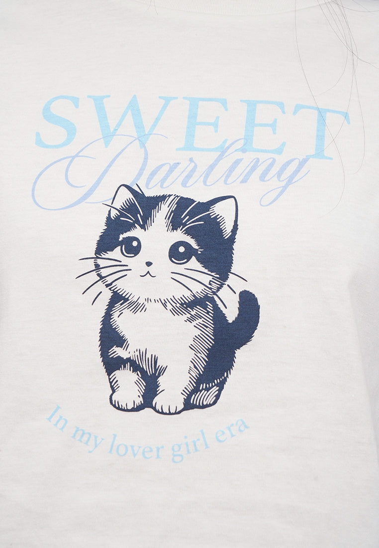 Short Sleeve Graphic Crop T-Shirt