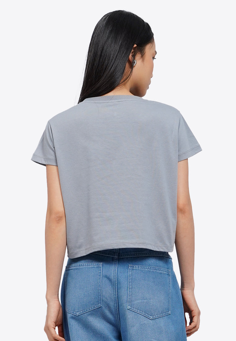 Short Sleeve Graphic Crop T-Shirt