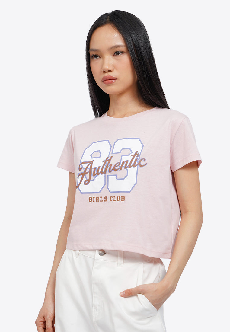 Short Sleeve Graphic Crop T-Shirt