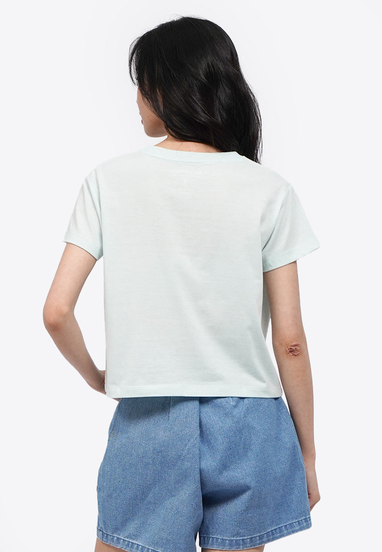 Short Sleeve Graphic Crop T-Shirt