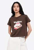 Short Sleeve Graphic Crop T-Shirt