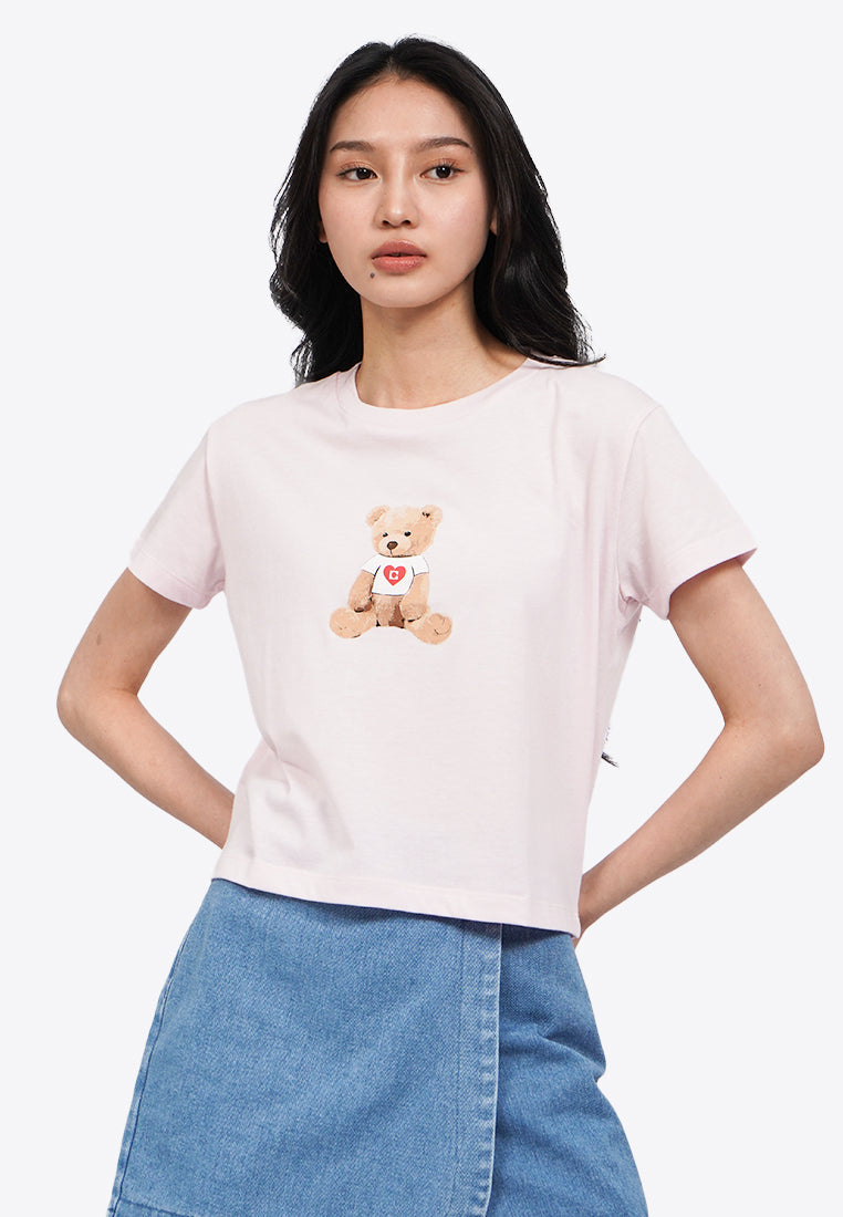 Short Sleeve Graphic Crop T-Shirt