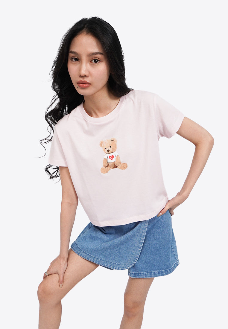 Short Sleeve Graphic Crop T-Shirt