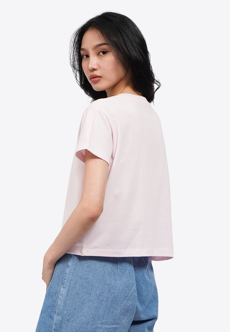 Short Sleeve Graphic Crop T-Shirt