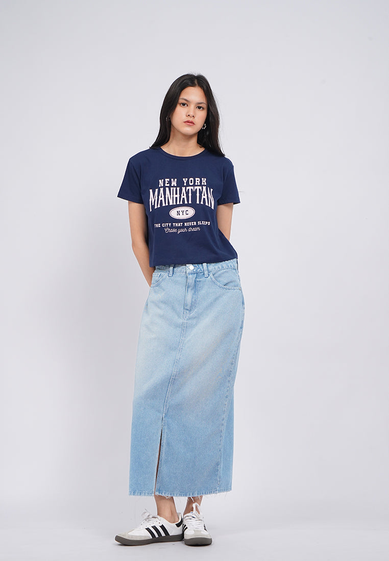 Short Sleeve Graphic Crop T-Shirt