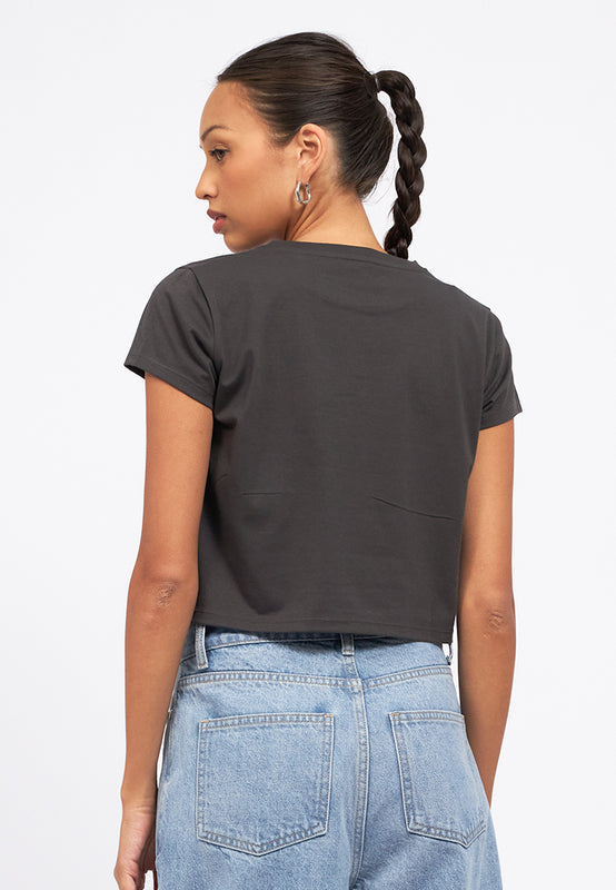 Short Sleeve Graphic Crop T-Shirt