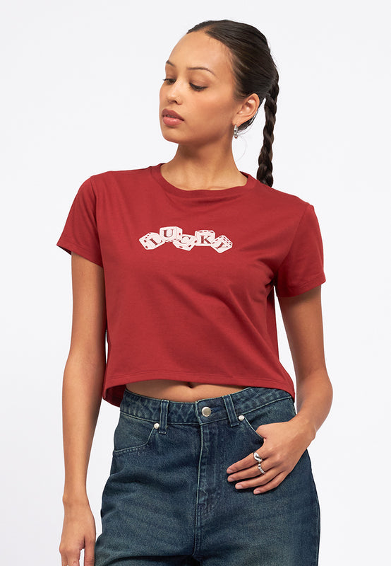 Short Sleeve Graphic Crop T-Shirt