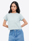Short Sleeve Basic Crop T-Shirt