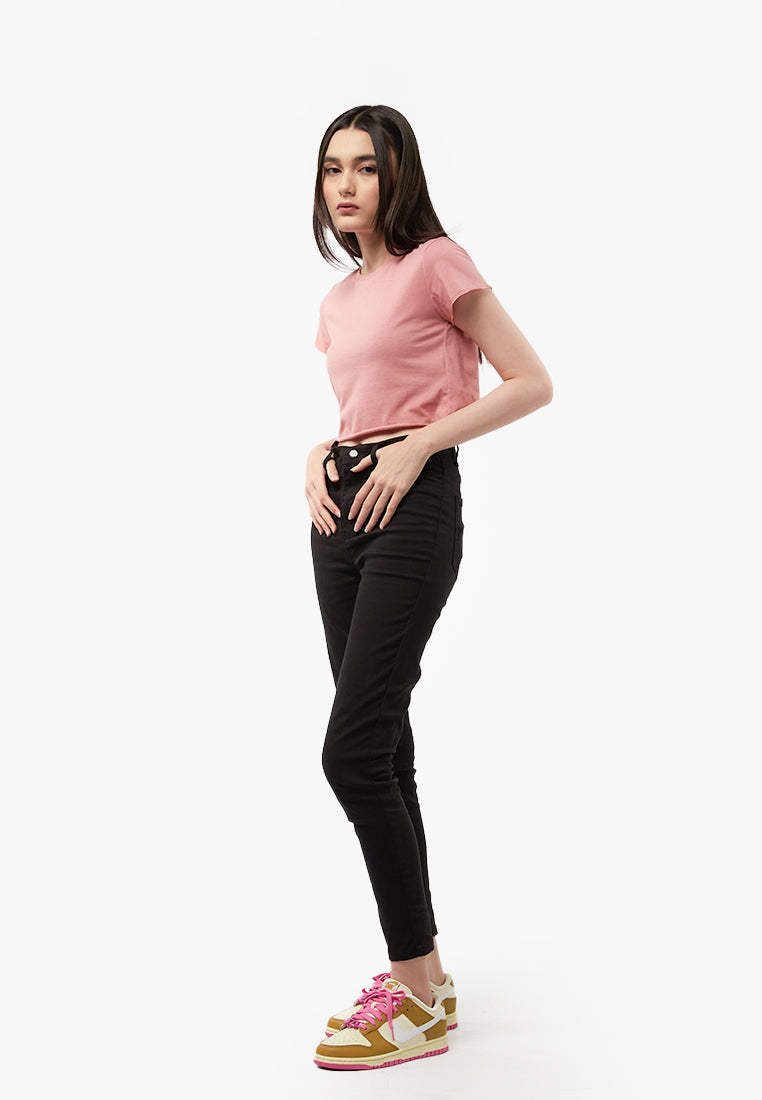 Short Sleeve Boxy Crop T-Shirt