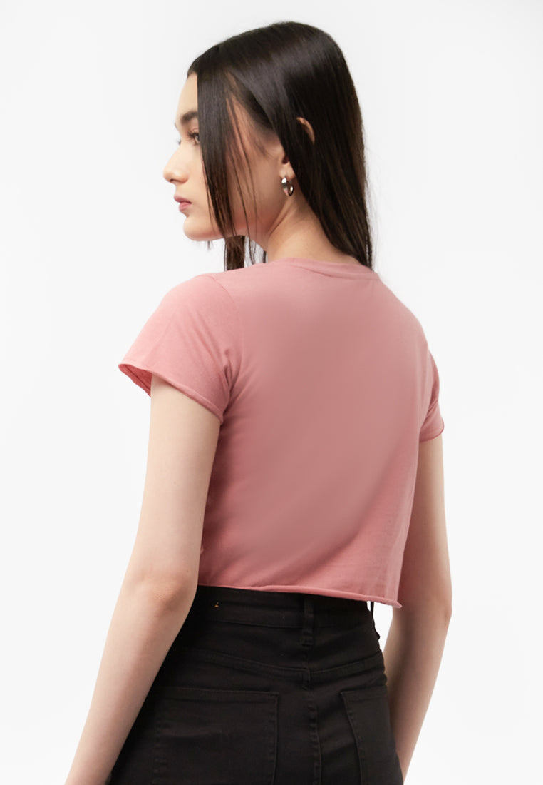 Short Sleeve Boxy Crop T-Shirt