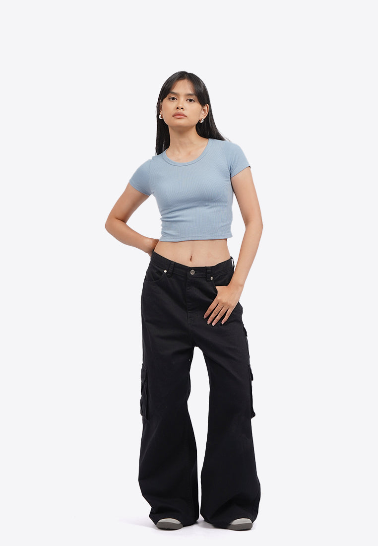Short Sleeve Ribbed T-Shirt