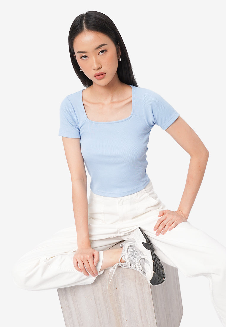 Basic Square Neck T-Shirt