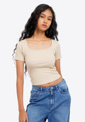 Basic Square Neck T-Shirt
