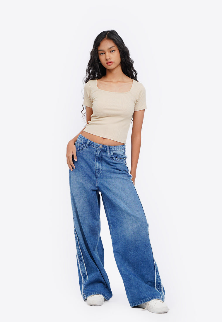 Basic Square Neck T-Shirt
