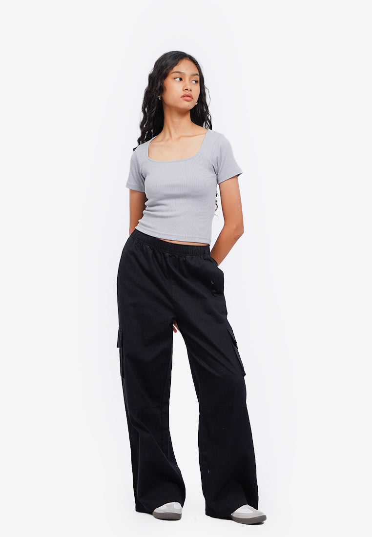 Basic Square Neck T-Shirt