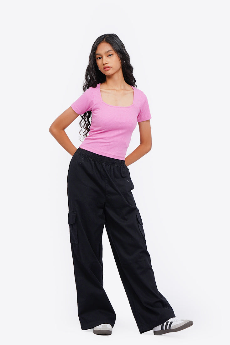 Basic Square Neck T-Shirt