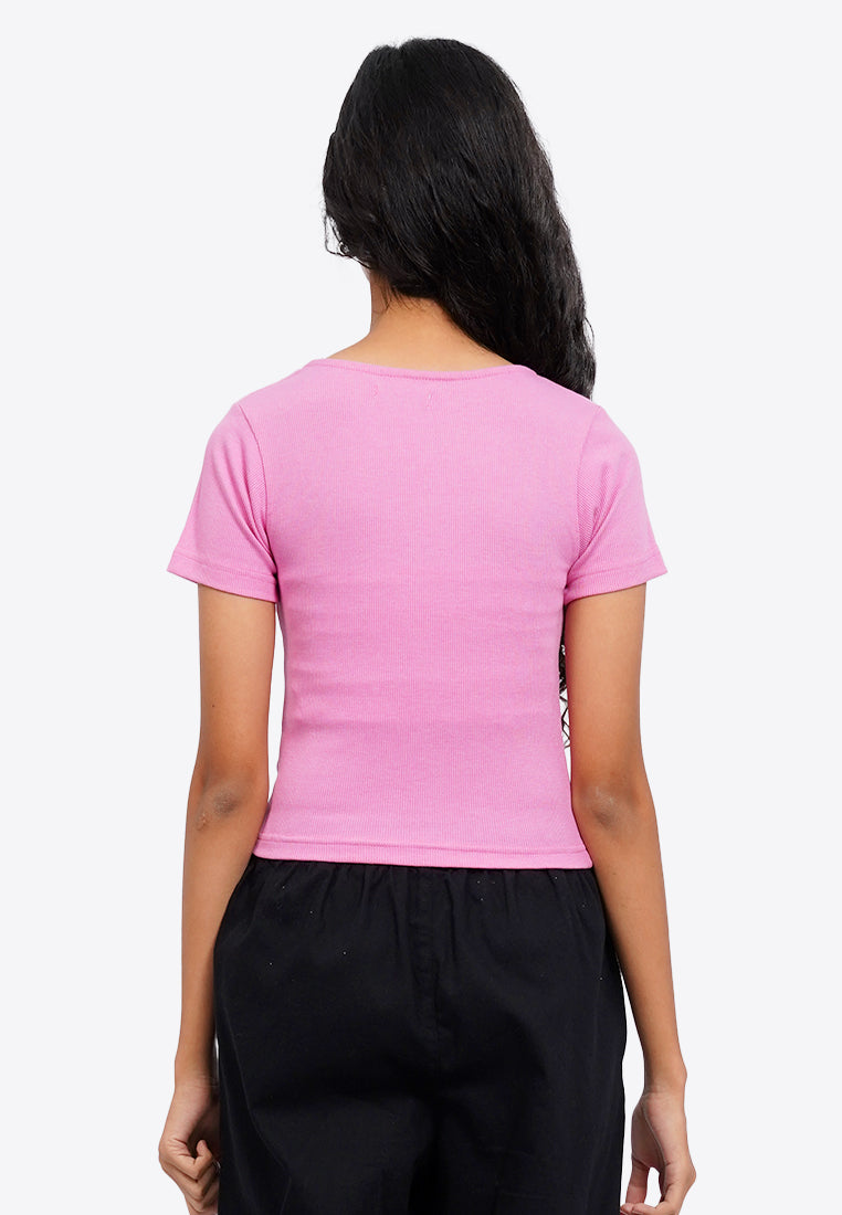 Basic Square Neck T-Shirt