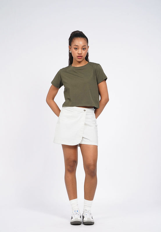 Short Sleeve Crop Boxy T-Shirt