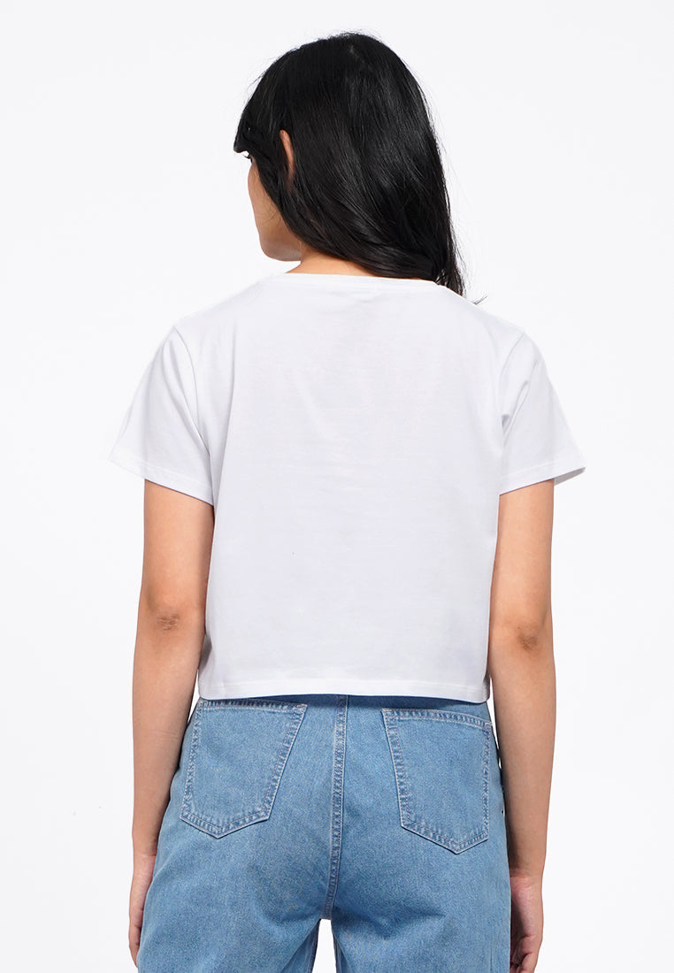 Short Sleeve Basic Crop T-Shirt