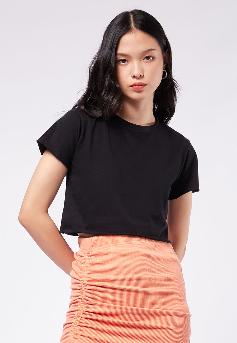 Boxy Short Sleeve Crop T-Shirt