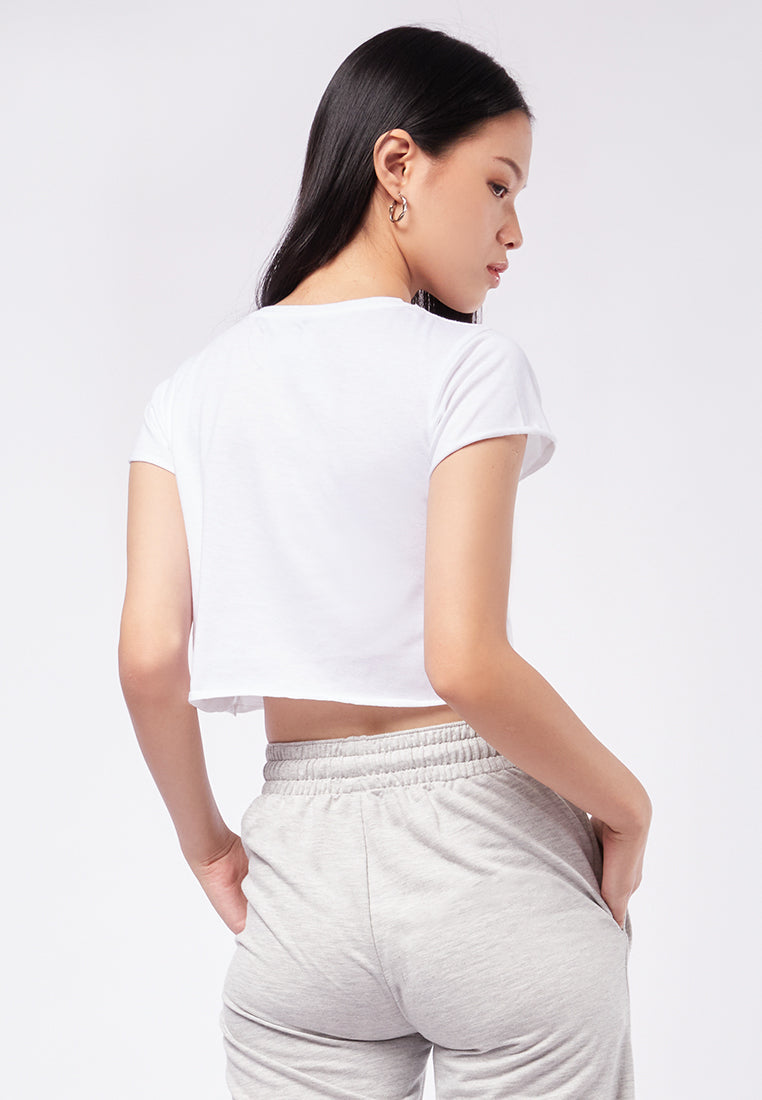 Boxy Short Sleeve Crop T-Shirt