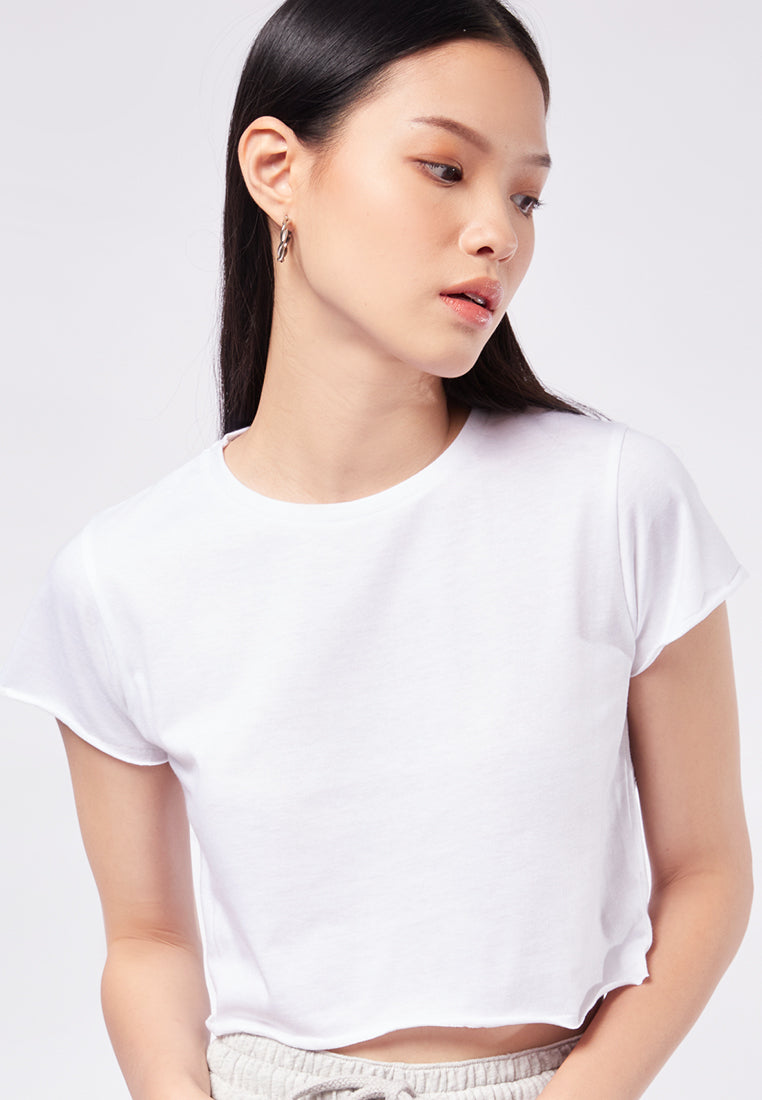 Boxy Short Sleeve Crop T-Shirt