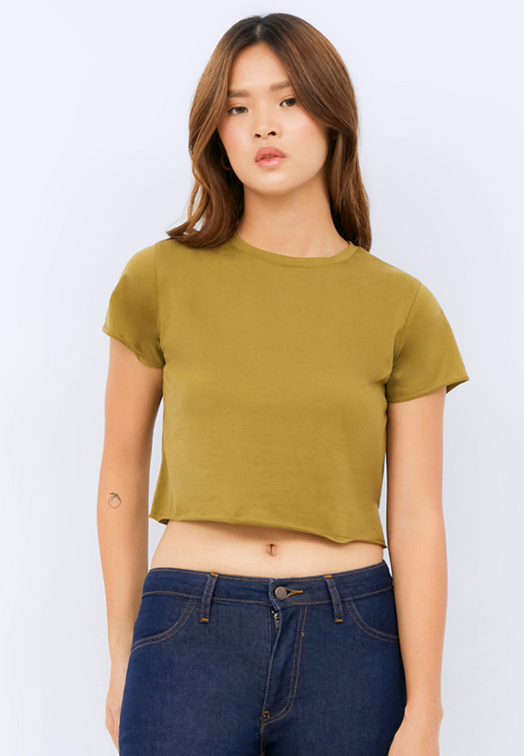 Round Neck Crop T-shirt