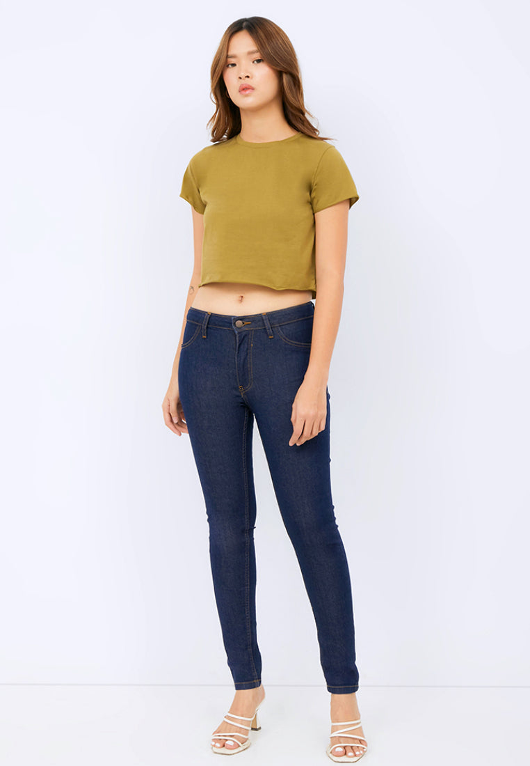 Round Neck Crop T-shirt