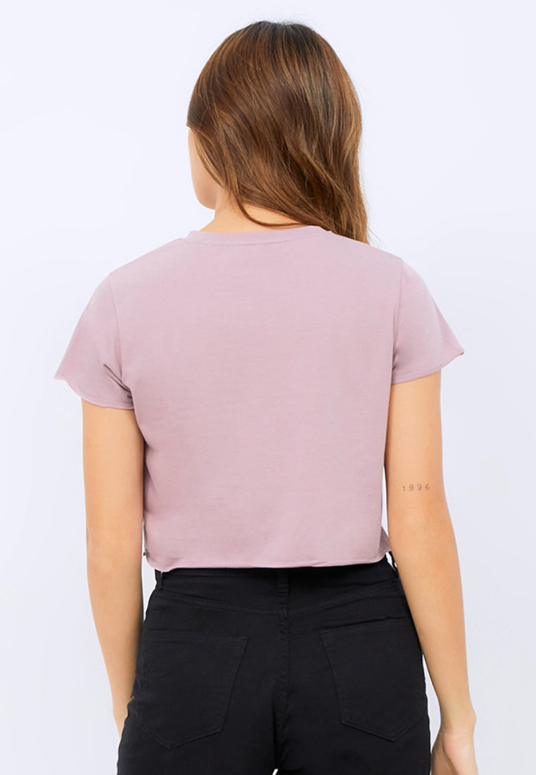 Round Neck Crop T-shirt