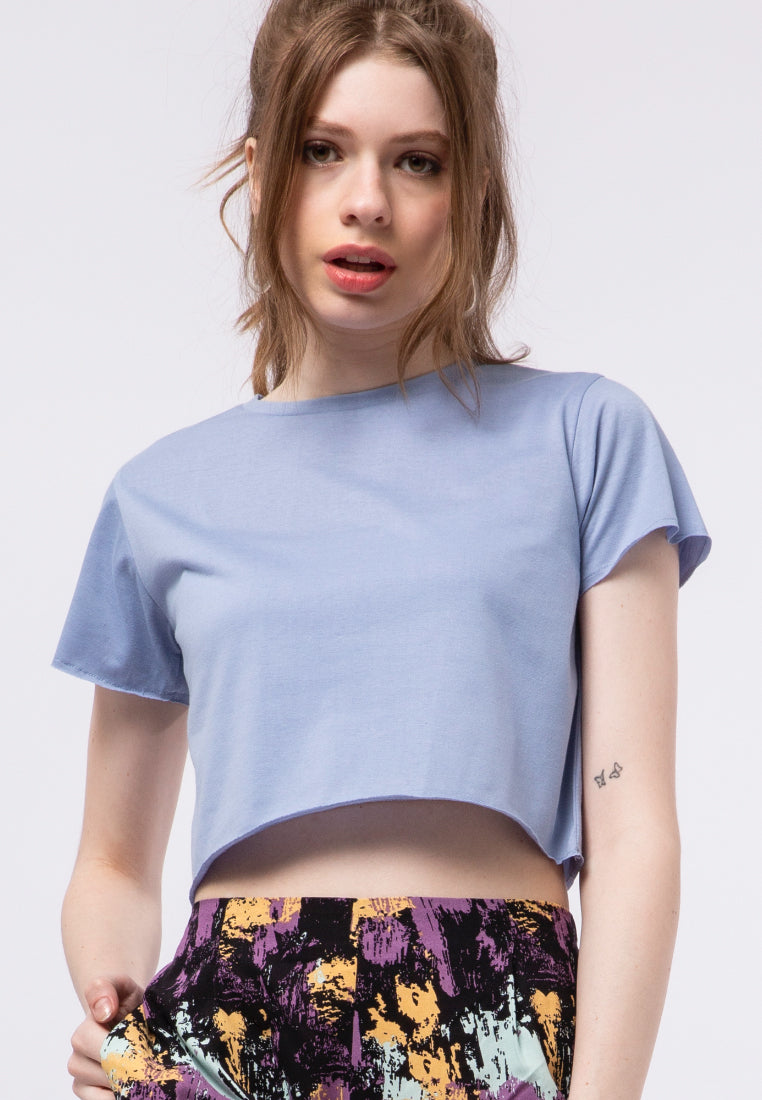 Basic Crop Short Sleeve T-shirt