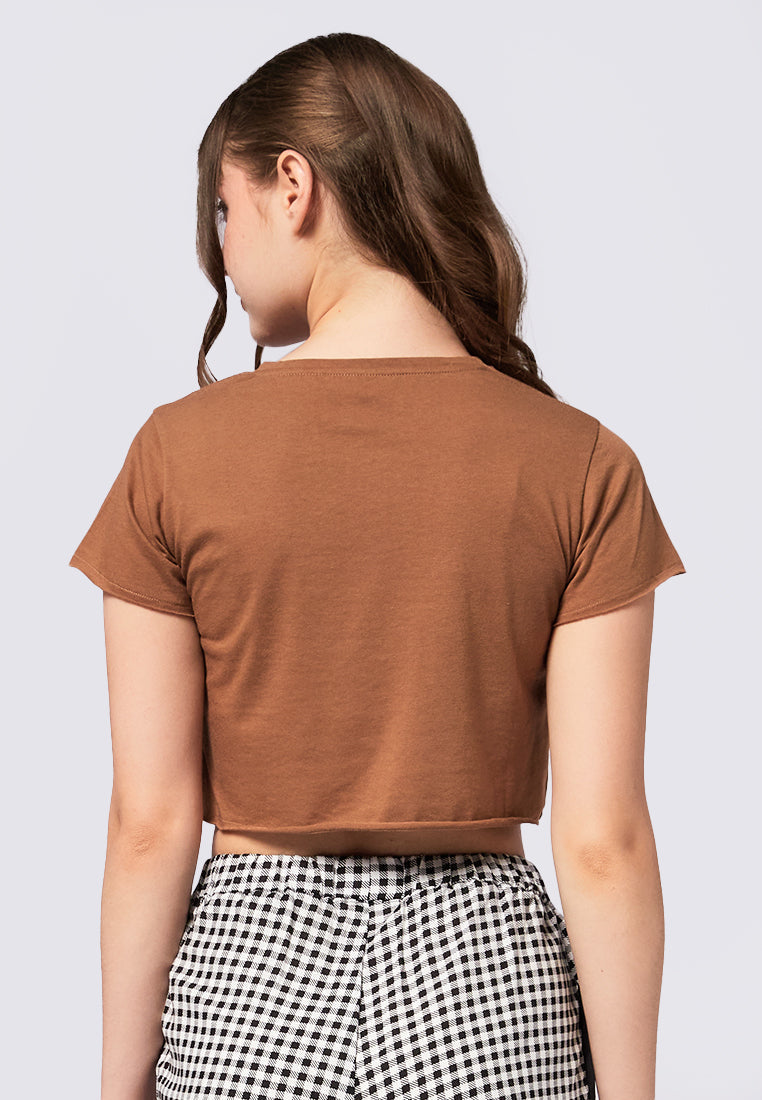 Basic Short Sleeve Crop T-Shirt