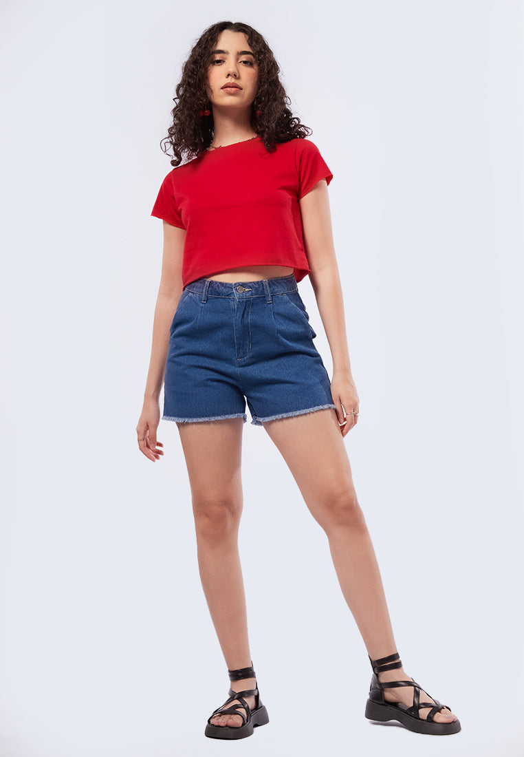 Short Sleeve Boxy Crop Top