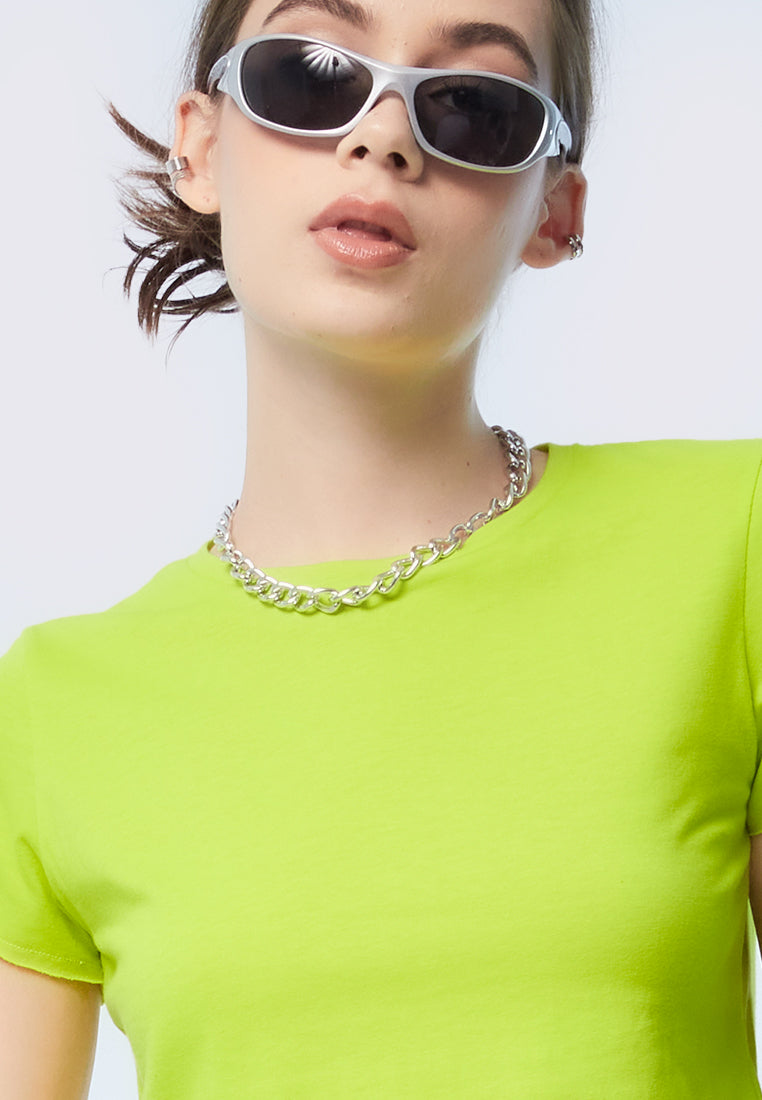 Basic Short Sleeve Crop T-shirt