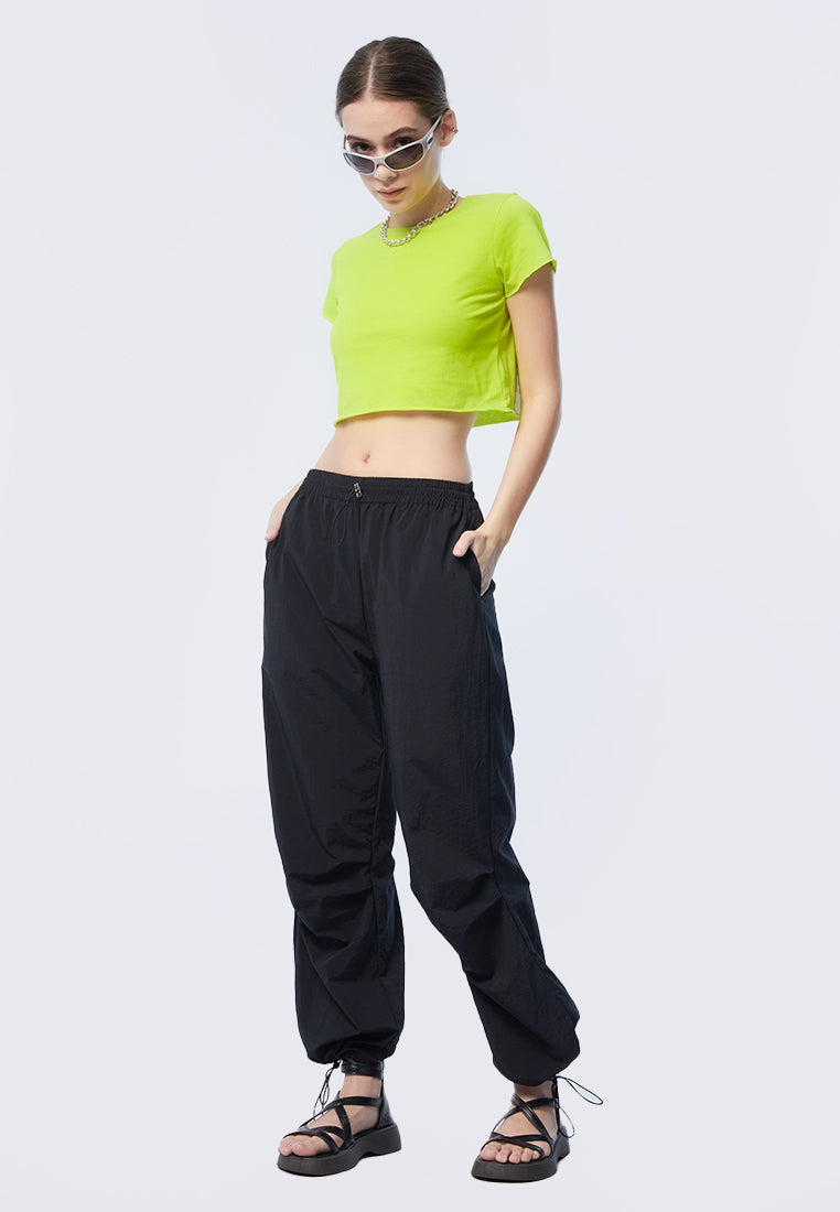 Basic Short Sleeve Crop T-shirt
