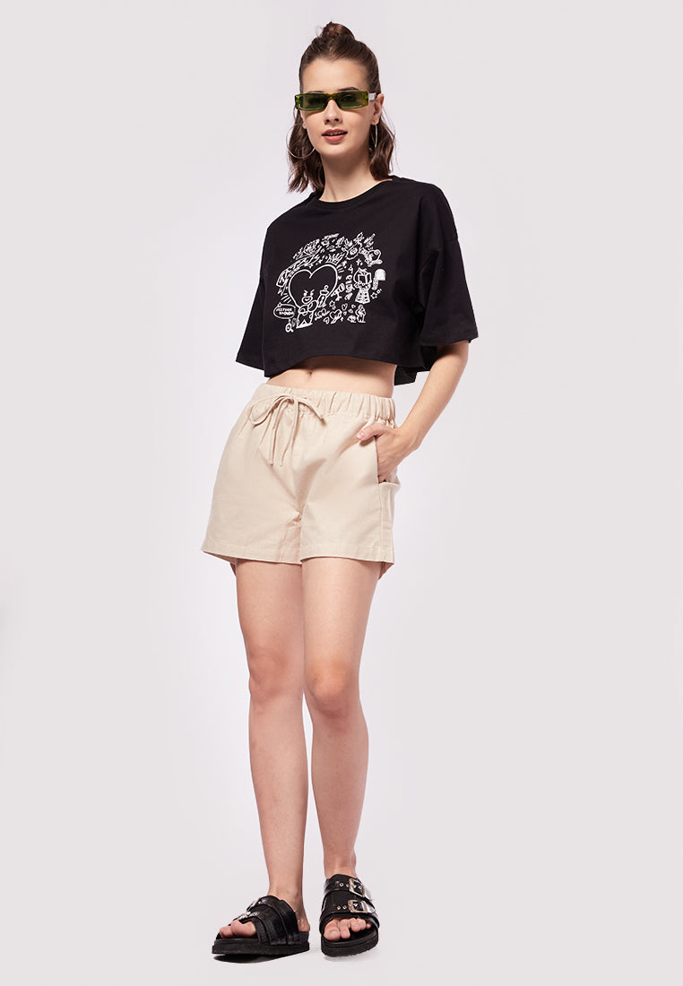 BT21 Short Sleeve Crop T-Shirt