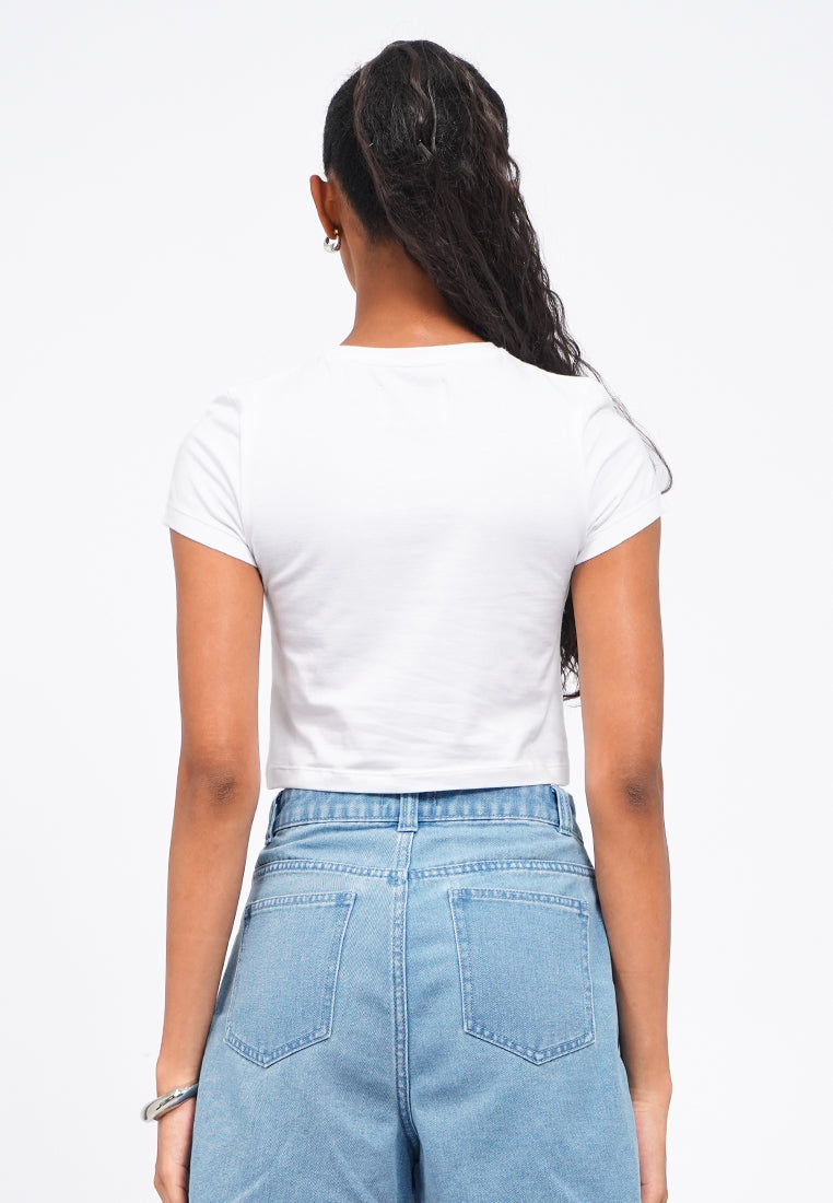 Care Bears Fitted Graphic Crop T-Shirt