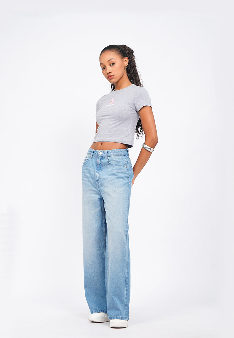 Care Bears Fitted Graphic Crop T-Shirt